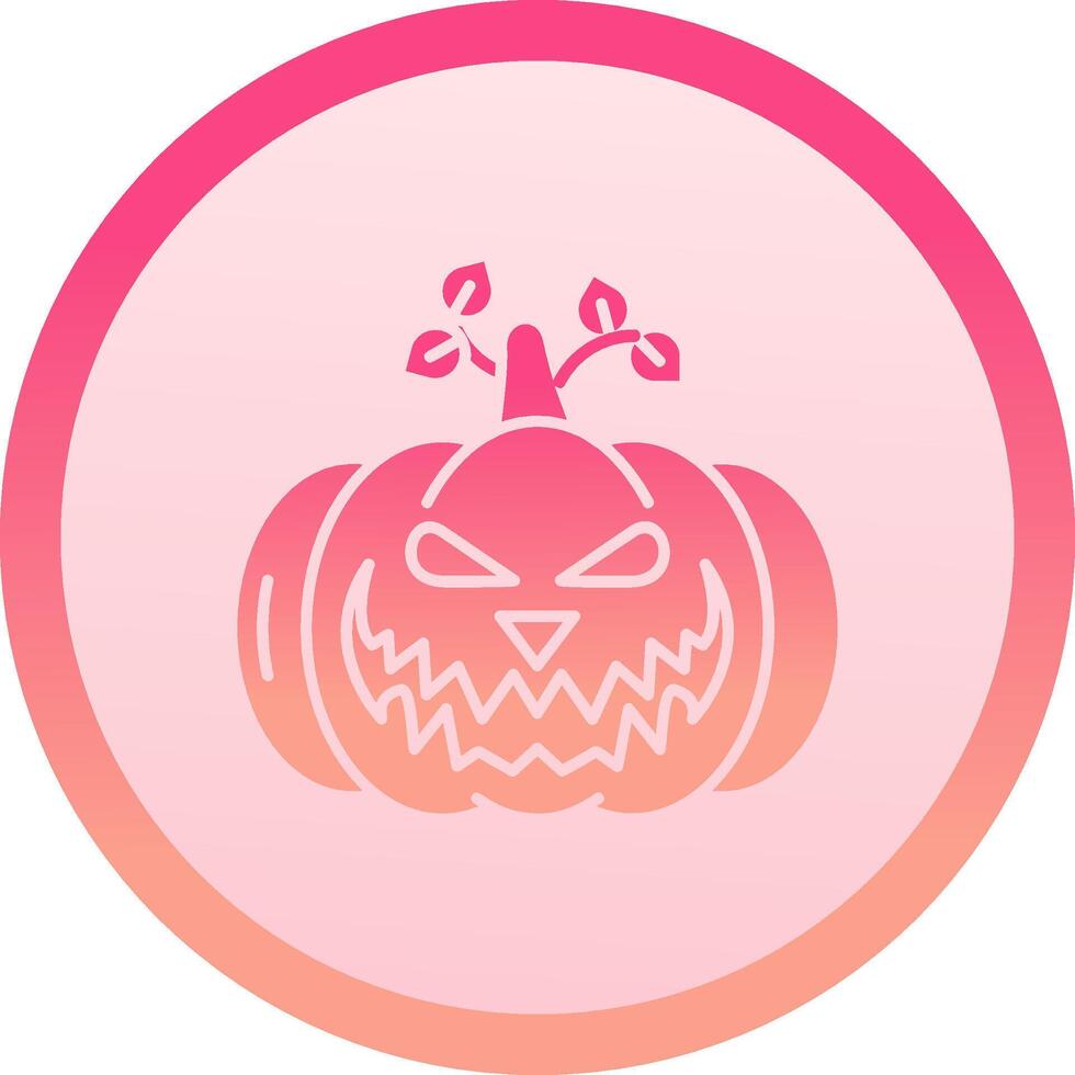Pumpkin solid circle gradeint Icon vector