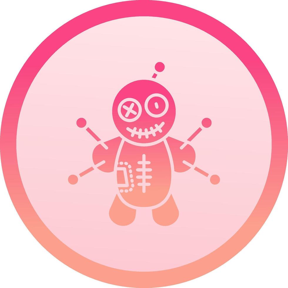 Voodoo solid circle gradeint Icon vector