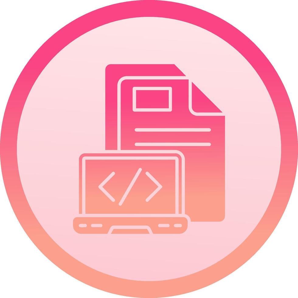 Coding solid circle gradeint Icon 37819696 Vector Art at Vecteezy