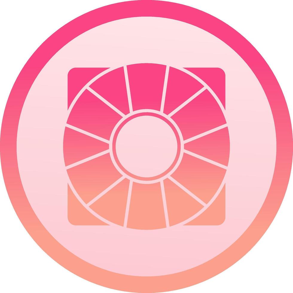 Support solid circle gradeint Icon vector