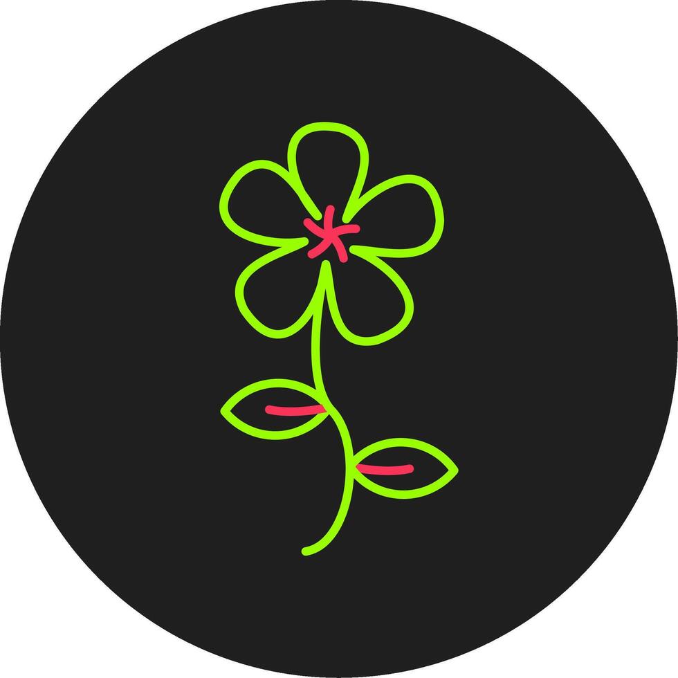 Dogbane Glyph Circle Icon vector