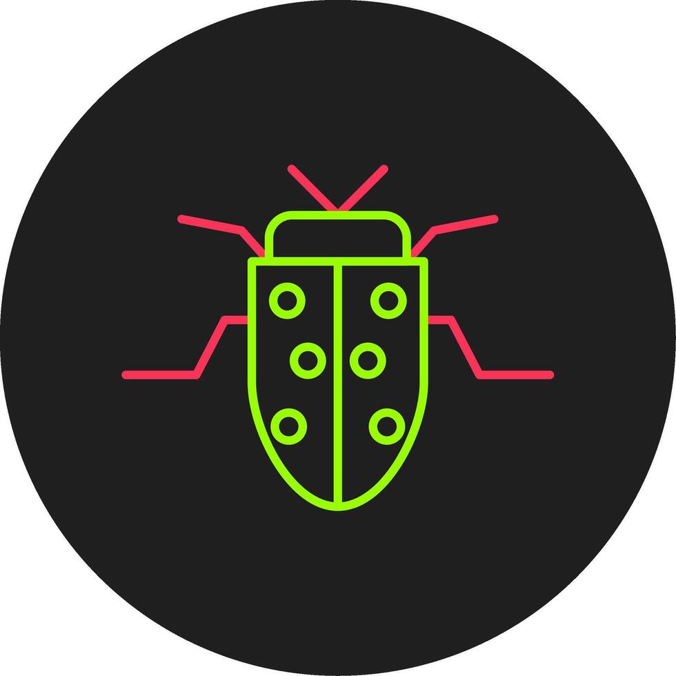 Insect Glyph Circle Icon vector