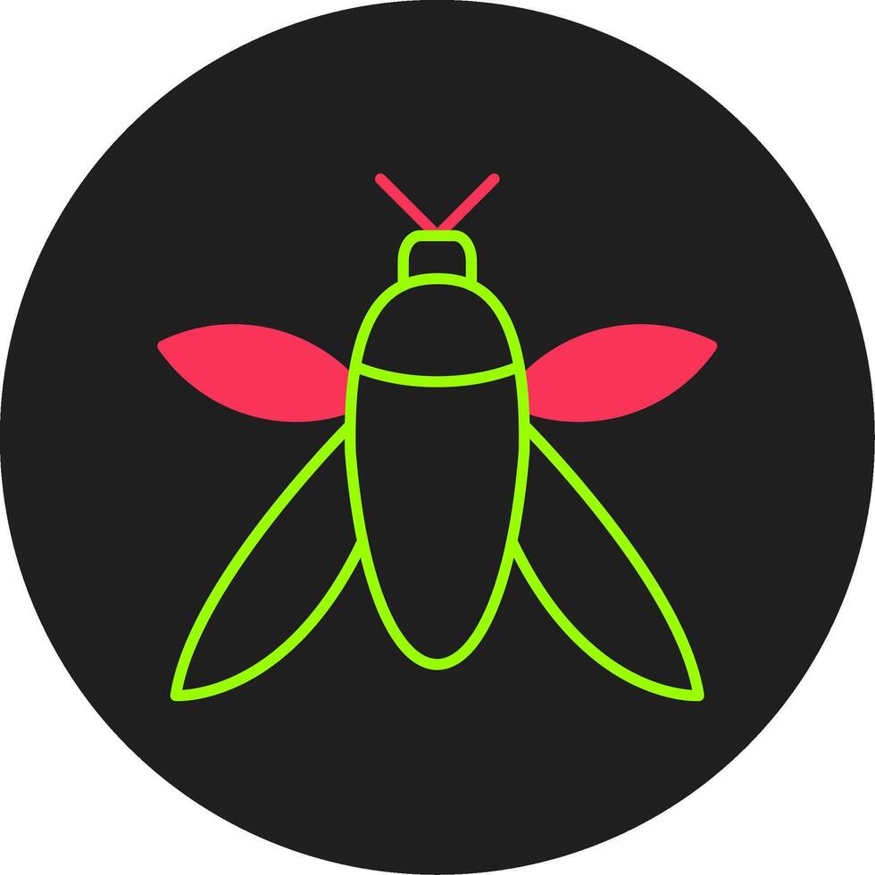 Insect Glyph Circle Icon vector