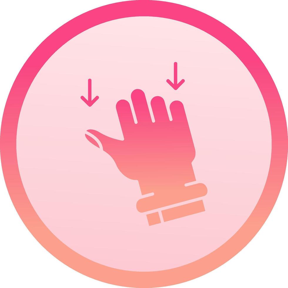 Drag solid circle gradeint Icon vector
