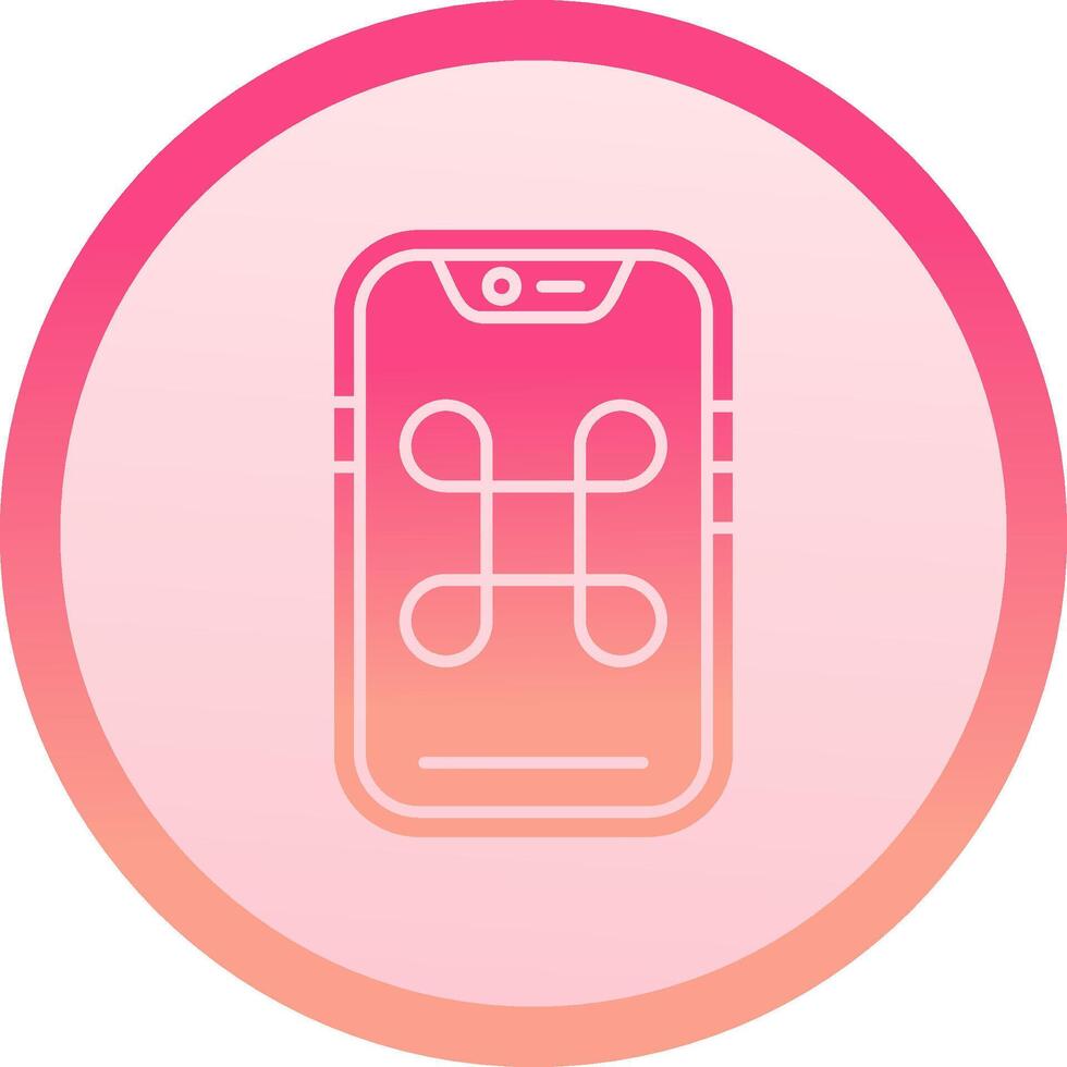 Command solid circle gradeint Icon vector