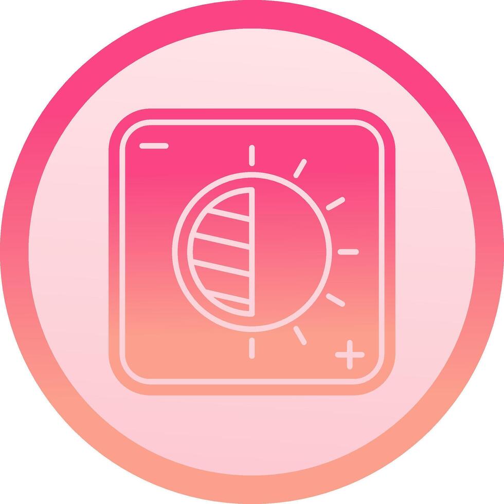 Contrast solid circle gradeint Icon 37821009 Vector Art at Vecteezy