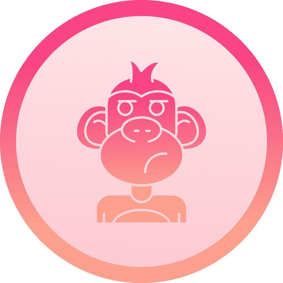 Liar solid circle gradeint Icon vector