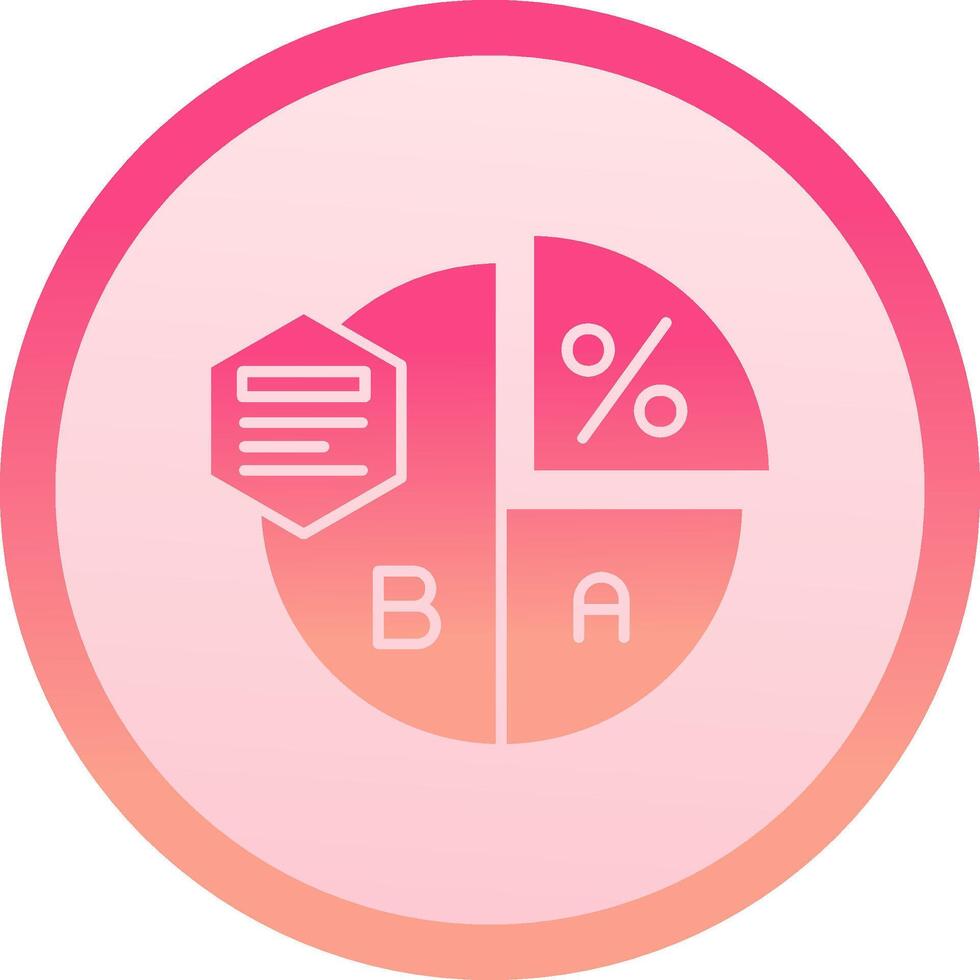 Pie chart solid circle gradeint Icon 37821239 Vector Art at Vecteezy