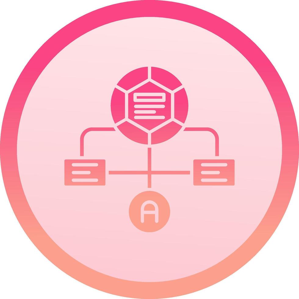 Workflow solid circle gradeint Icon vector