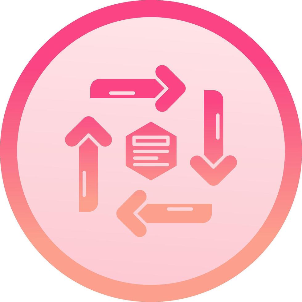 Infographic elements solid circle gradeint Icon vector