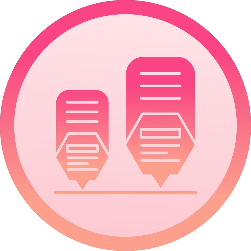 Infographic elements solid circle gradeint Icon vector