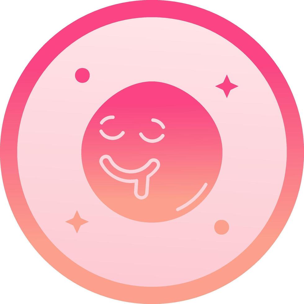 Drooling solid circle gradeint Icon vector