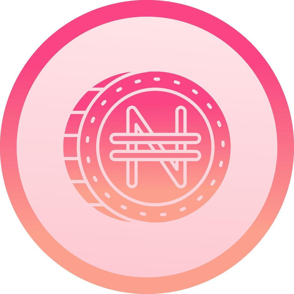 Namecoin sólido circulo grado icono vector