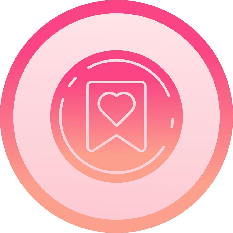 Favourite solid circle gradeint Icon vector