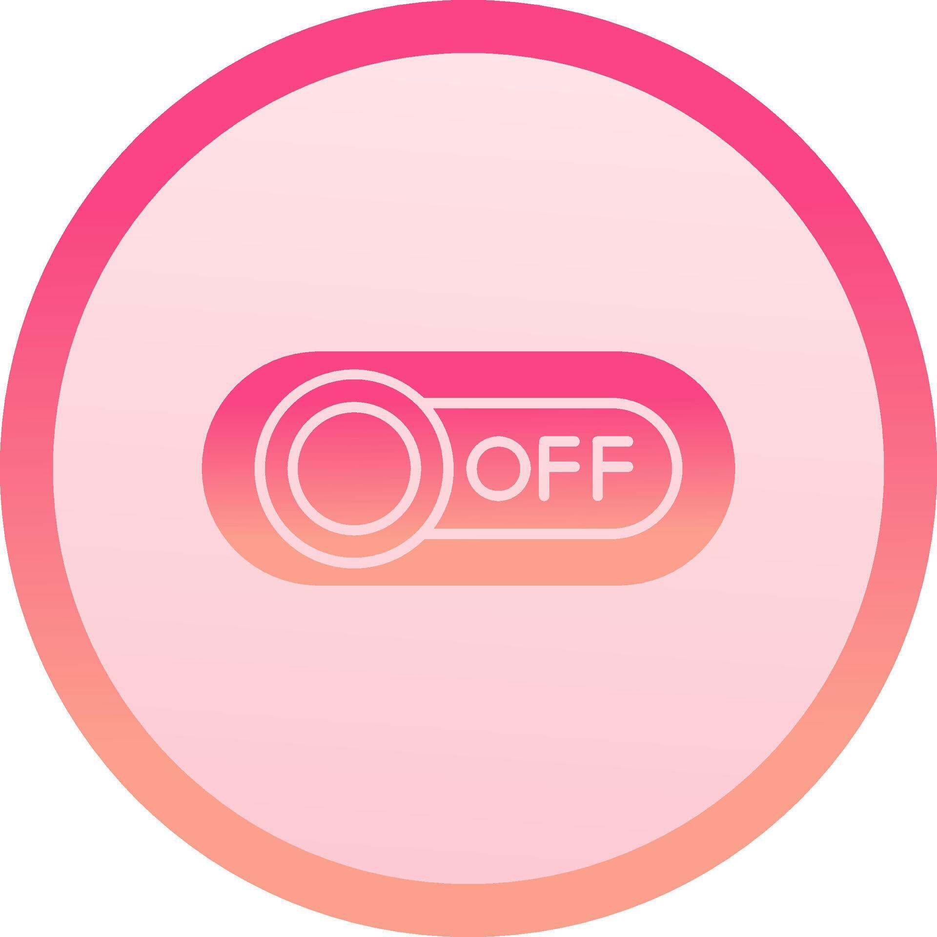 Off solid circle gradeint Icon 37821873 Vector Art at Vecteezy