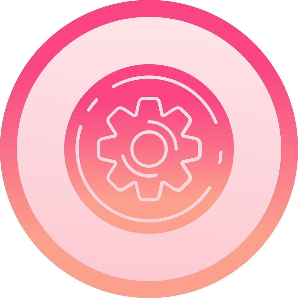 Settings solid circle gradeint Icon 37821910 Vector Art at Vecteezy
