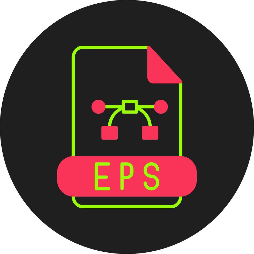 Eps Glyph Circle Icon vector