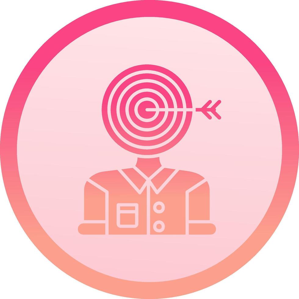 Audience solid circle gradeint Icon vector