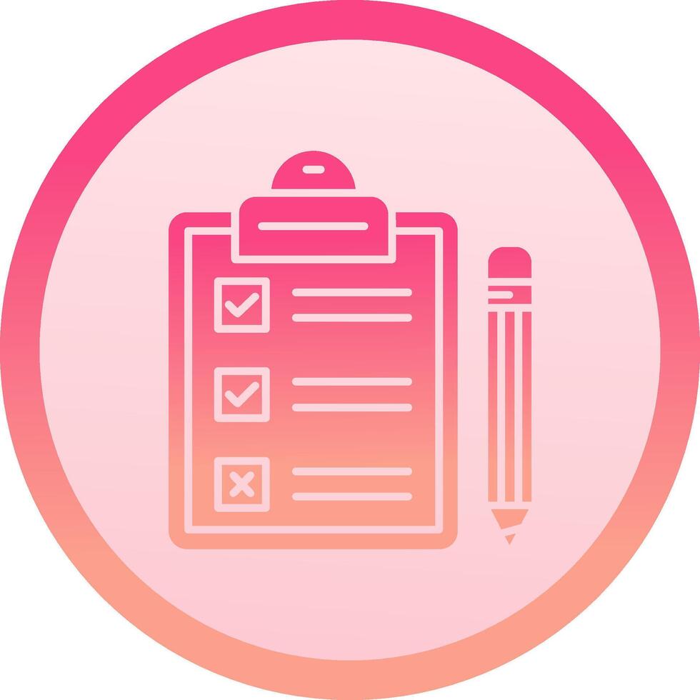 Task solid circle gradeint Icon vector