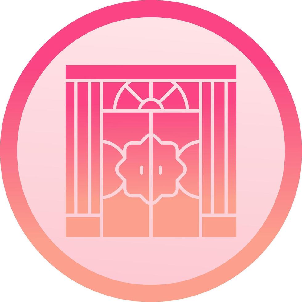 Entrance solid circle gradeint Icon vector
