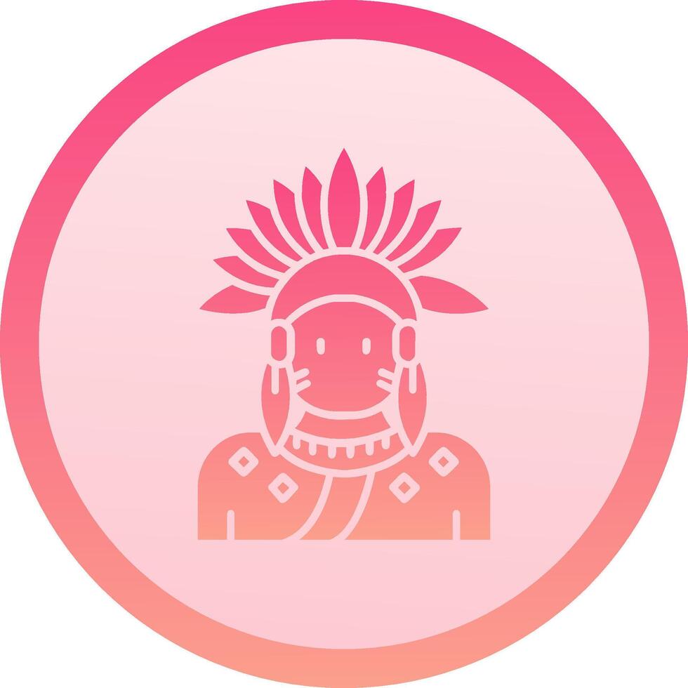 indio sólido circulo grado icono vector