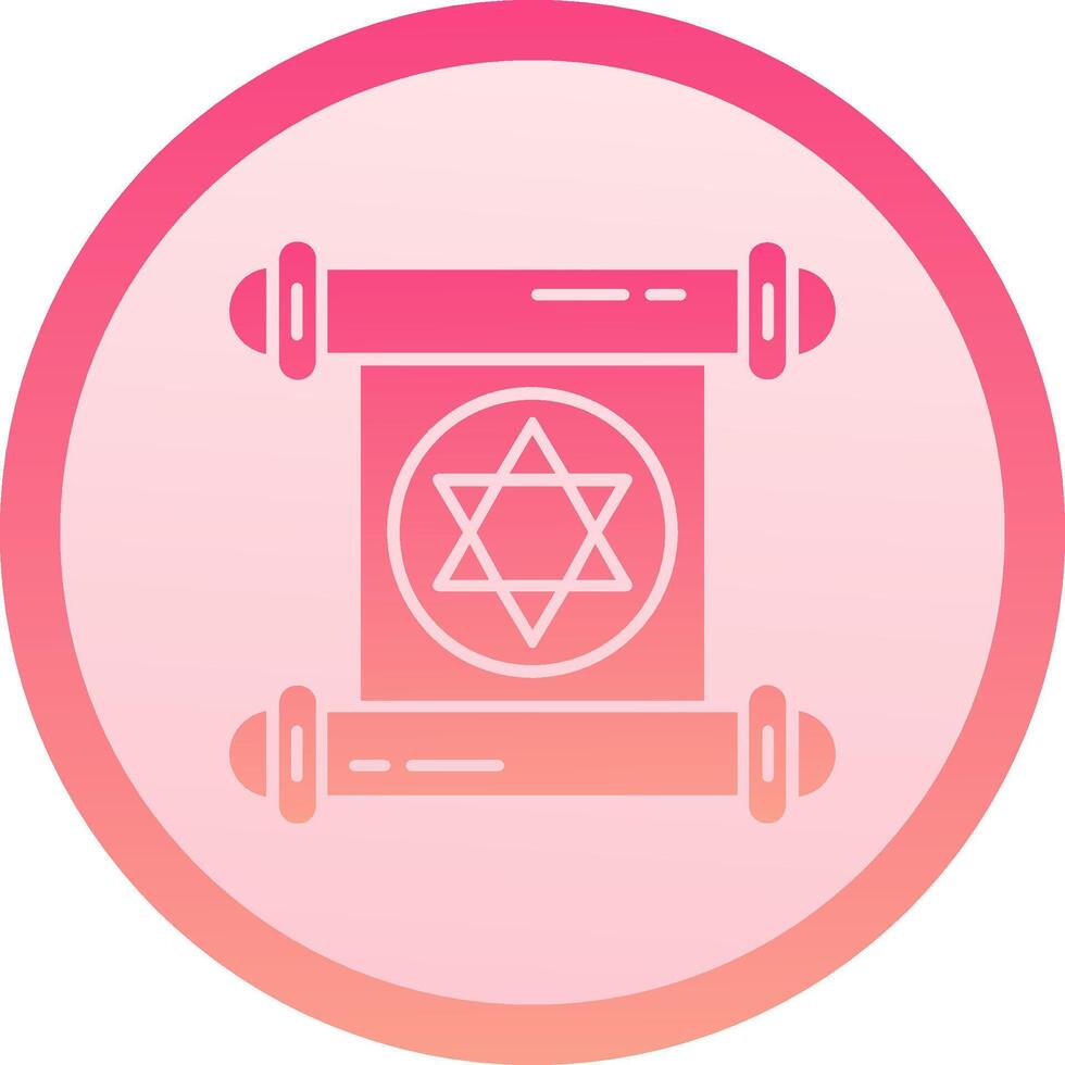 Papyrus solid circle gradeint Icon vector
