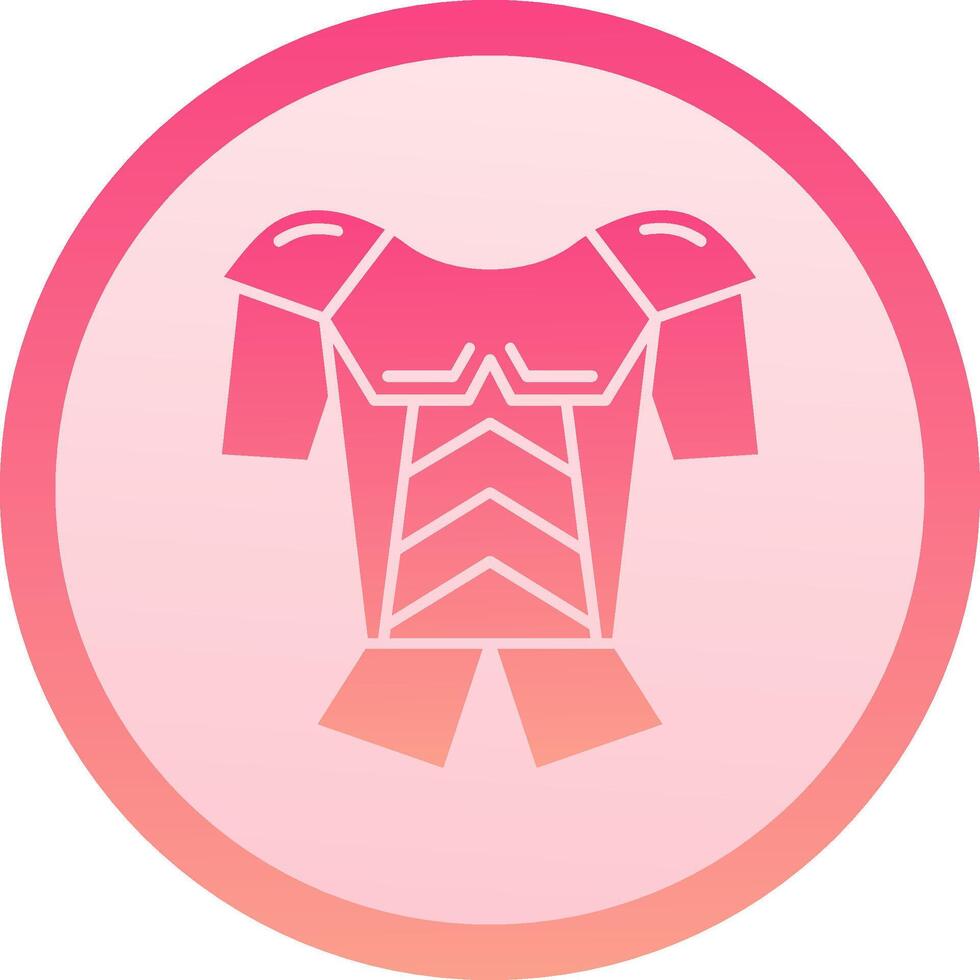 Armor solid circle gradeint Icon vector