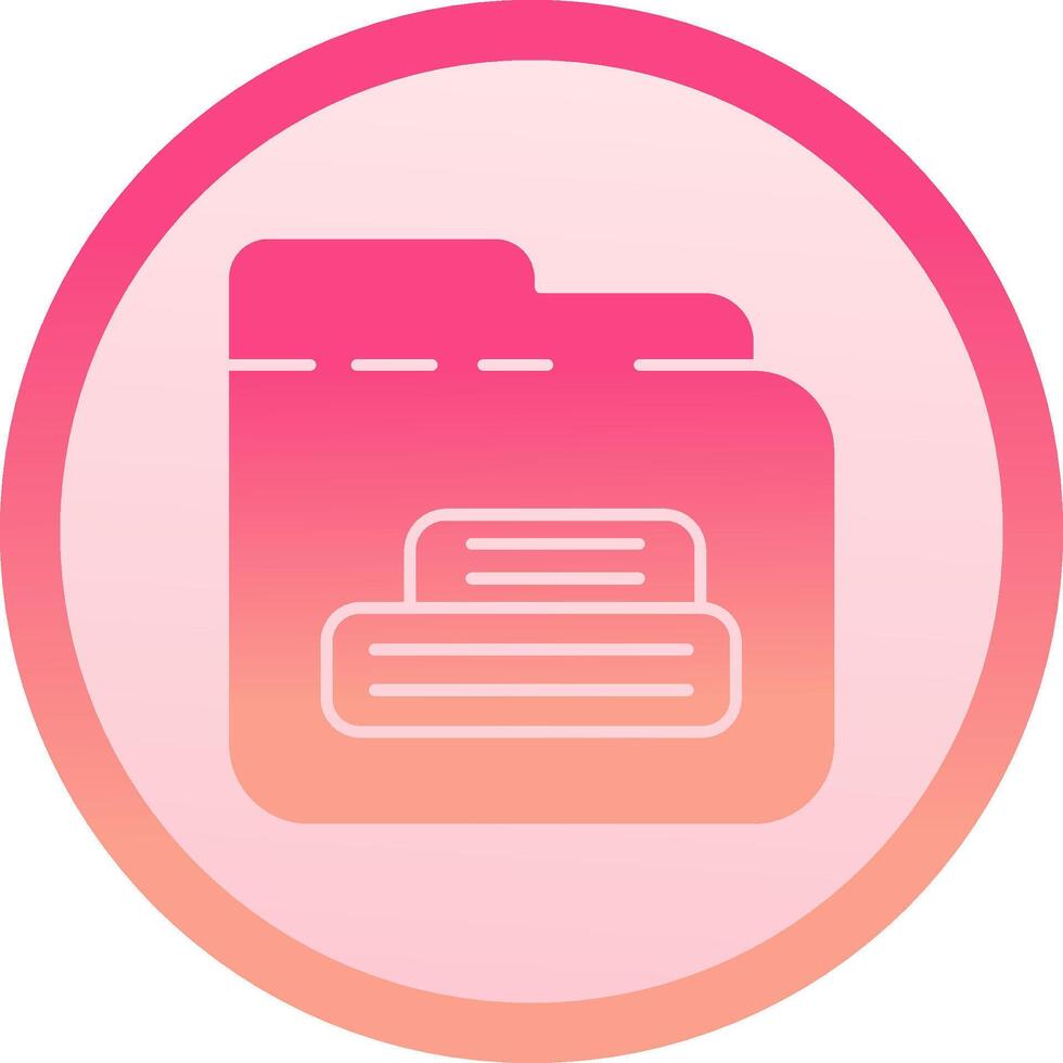 Folder solid circle gradeint Icon 37822778 Vector Art at Vecteezy