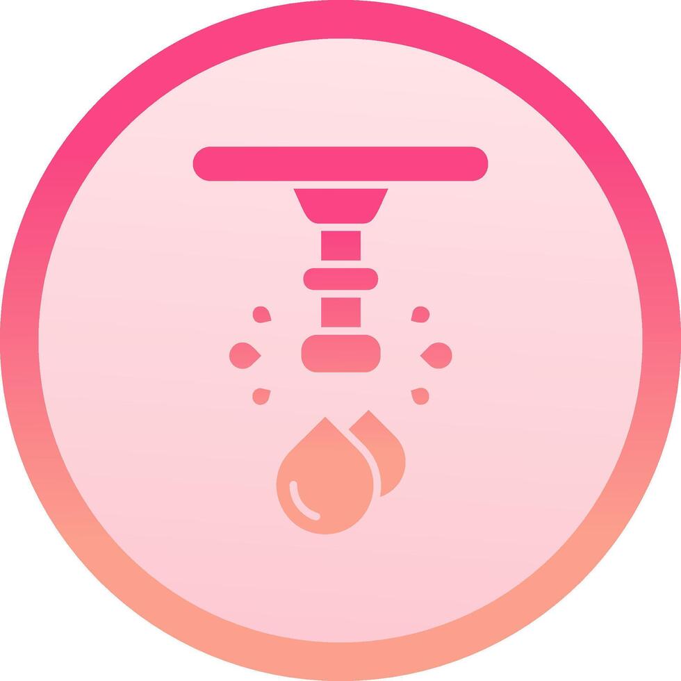 Water solid circle gradeint Icon vector