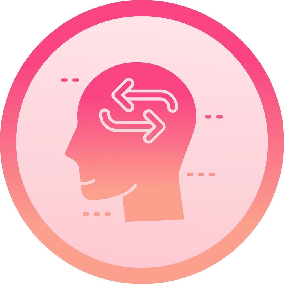 Change solid circle gradeint Icon vector