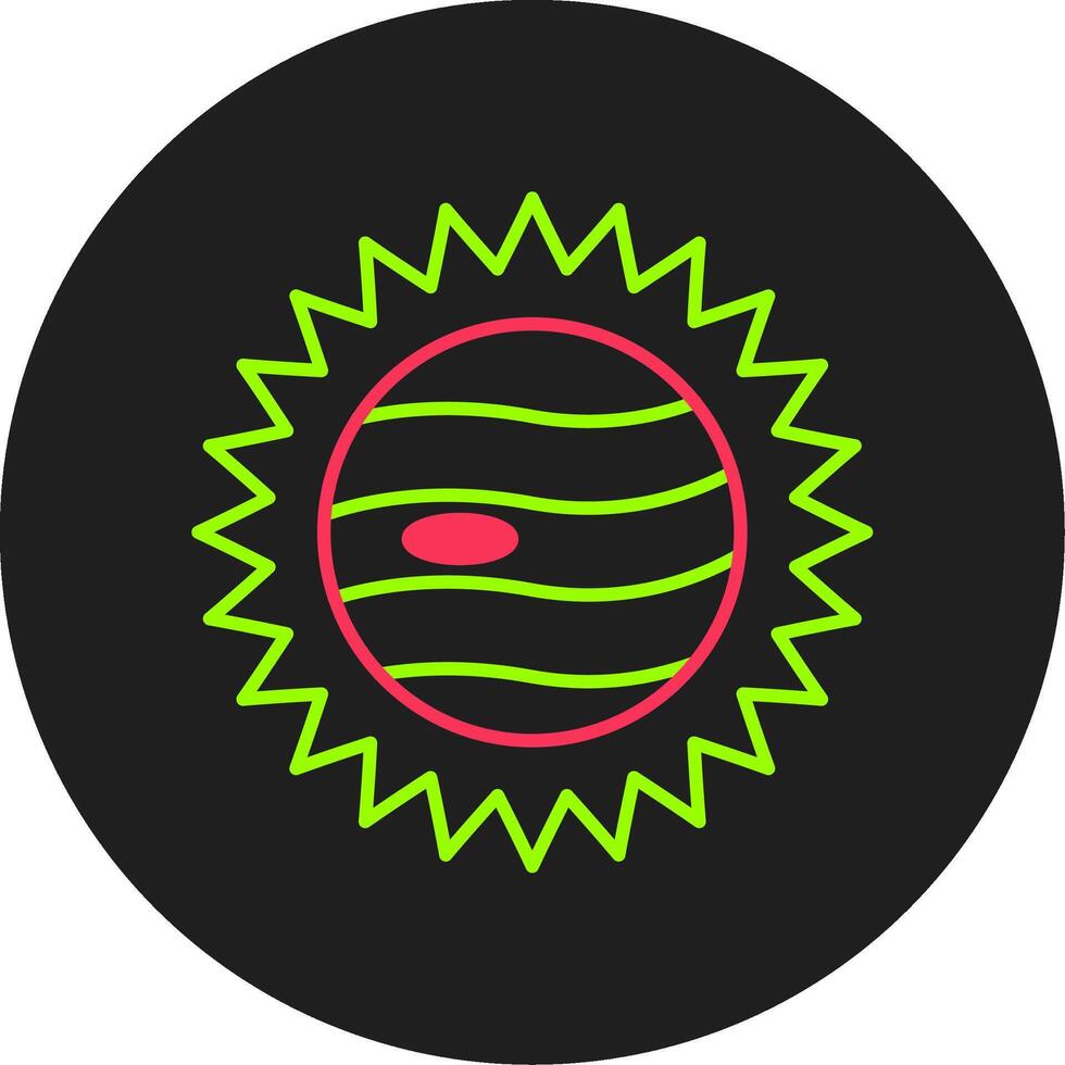 icono de círculo de glifo de eclipse vector