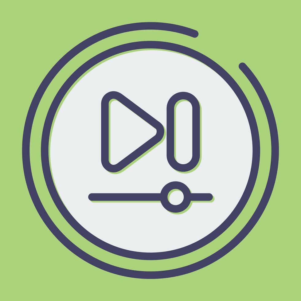 Video Next Track Button Vector Icon