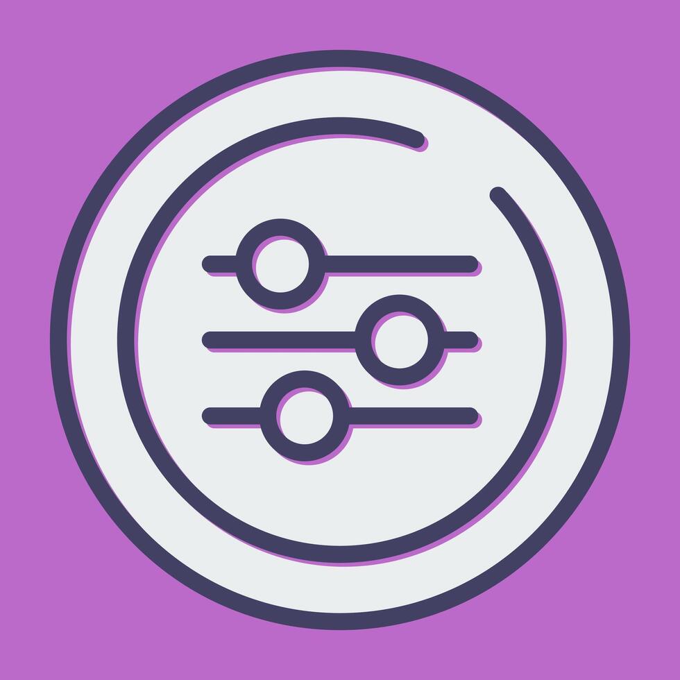Equalizer Circle Vector Icon
