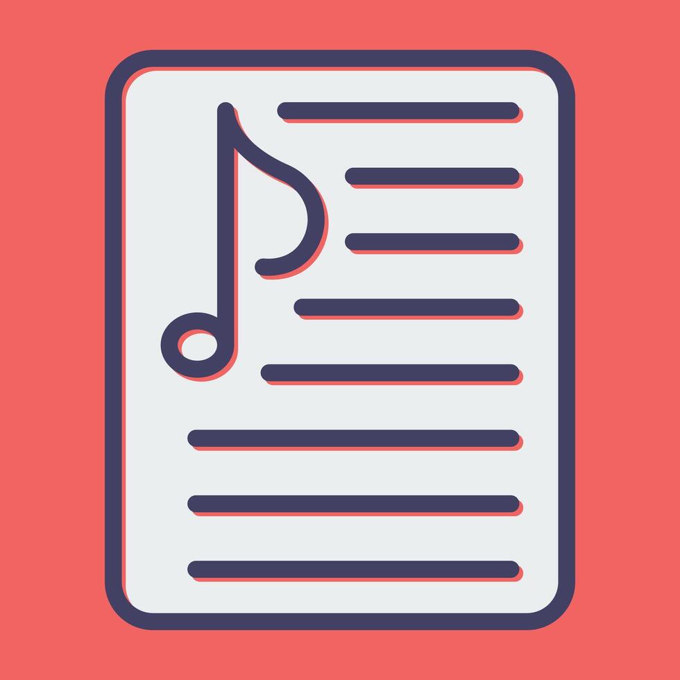 Music Playlist Vector Icon