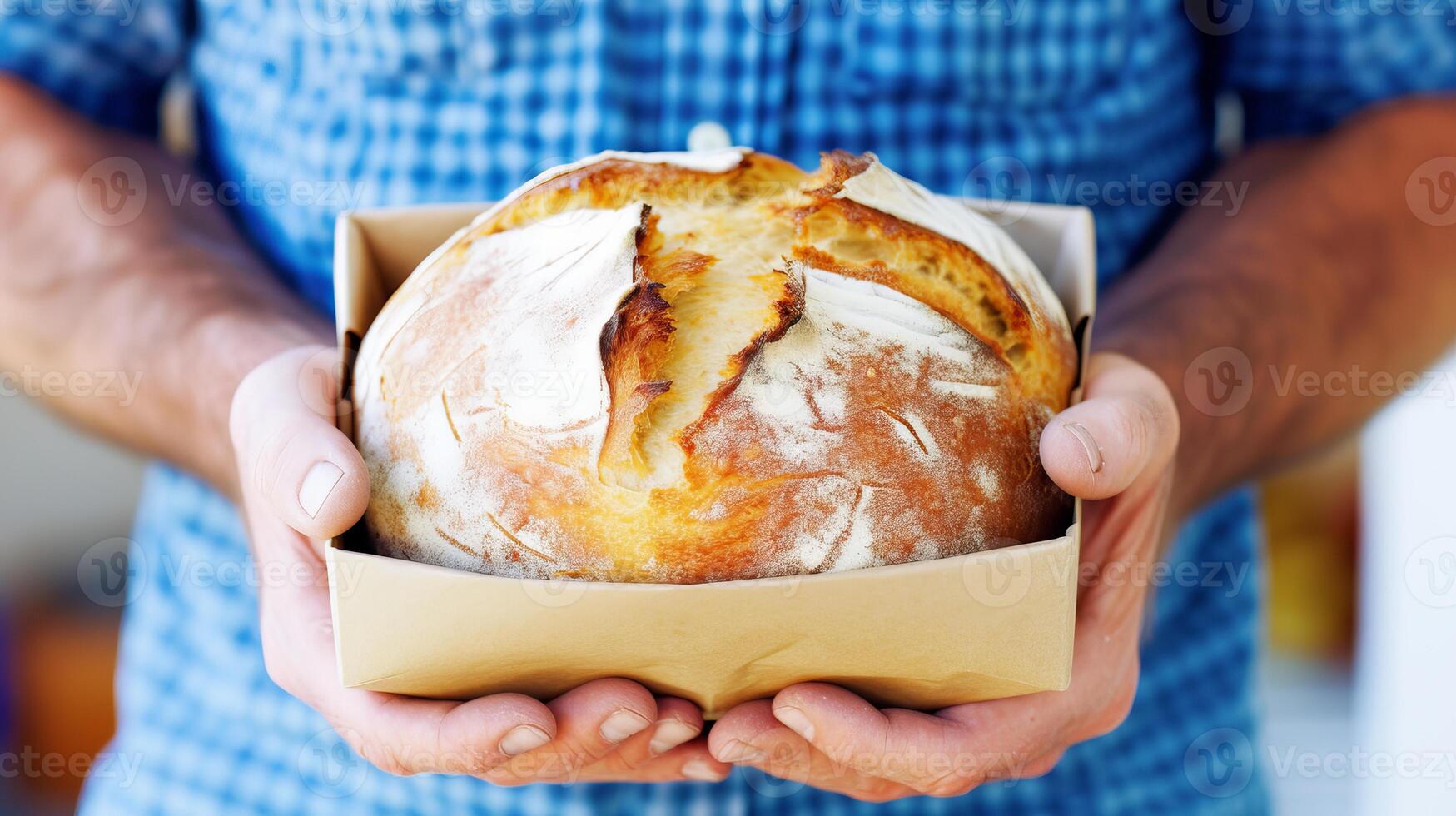 ai generado delicioso hecho en casa de masa fermentada un pan receta idea para comida fotografía y culinario inspiración foto