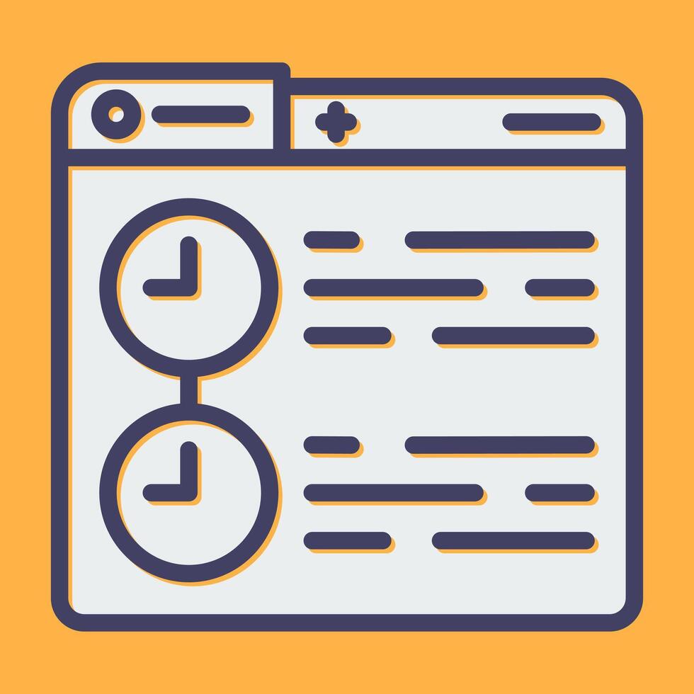 Timeline Vector Icon