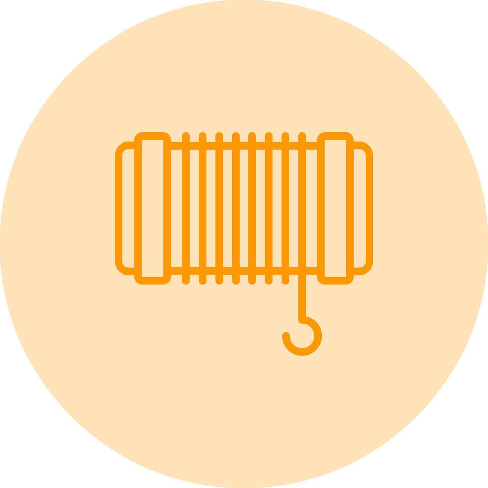 Cable Pulling Rope Vector Icon