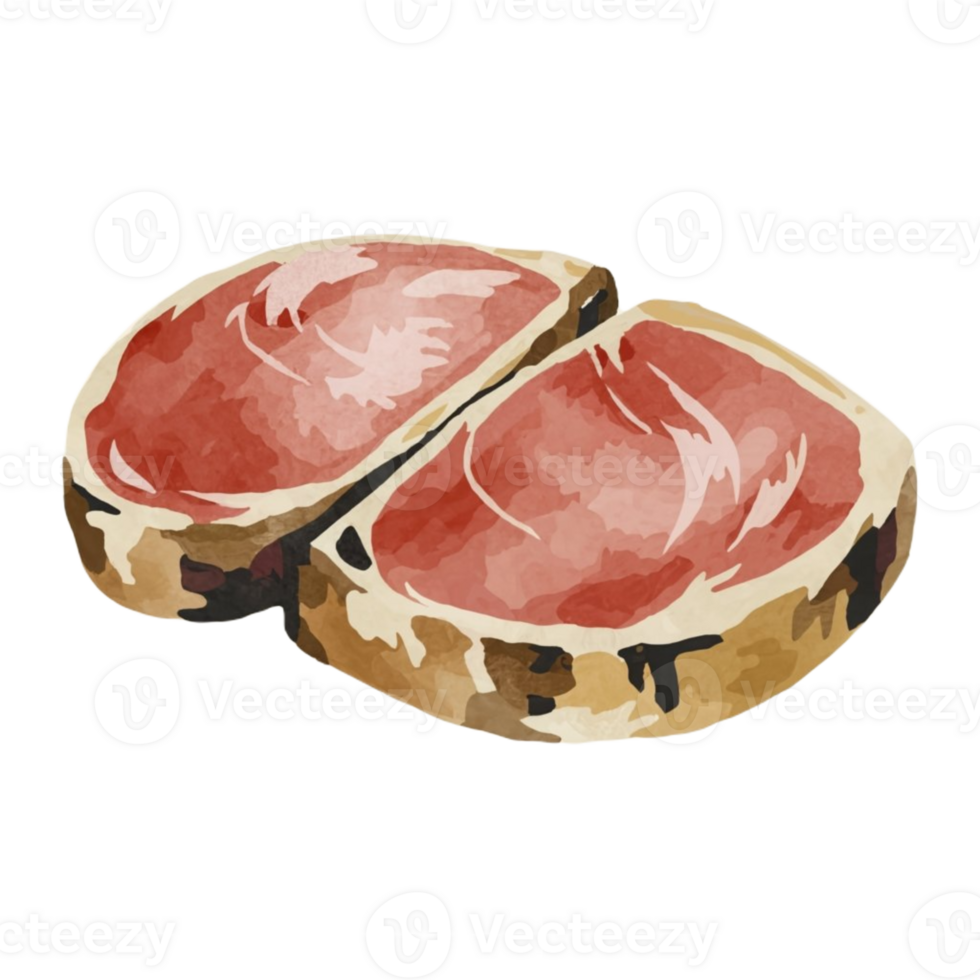 AI generated steak meat food png