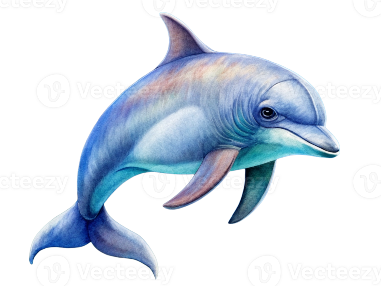 AI generated Dolphin Tropical Mammal- png