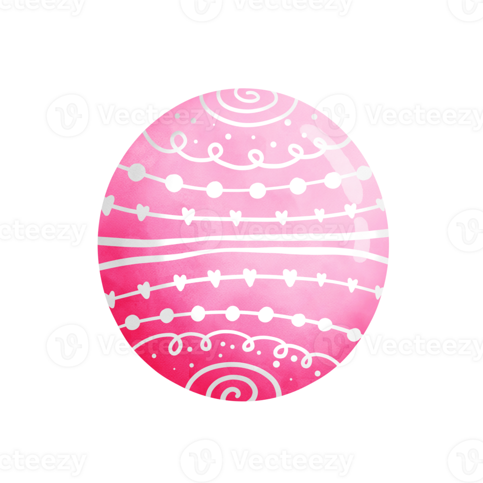 Easter egg clipart, various colorful Easter eggs, Easter holiday illustrations. png