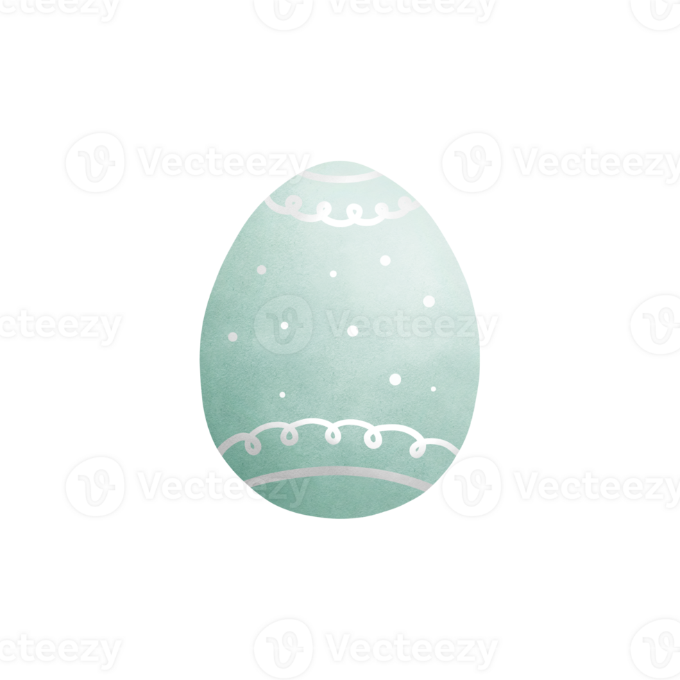 Easter egg clipart, various colorful Easter eggs, Easter holiday illustrations. png