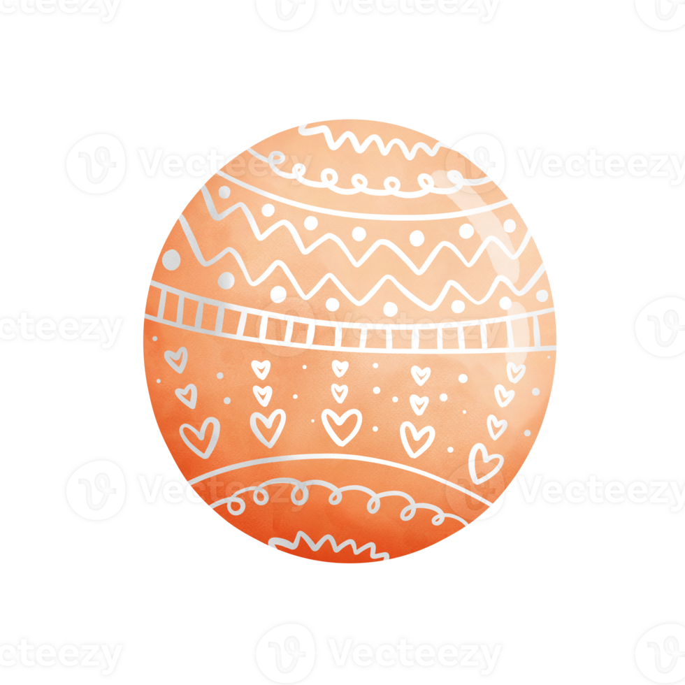 Easter egg clipart, various colorful Easter eggs, Easter holiday illustrations. png