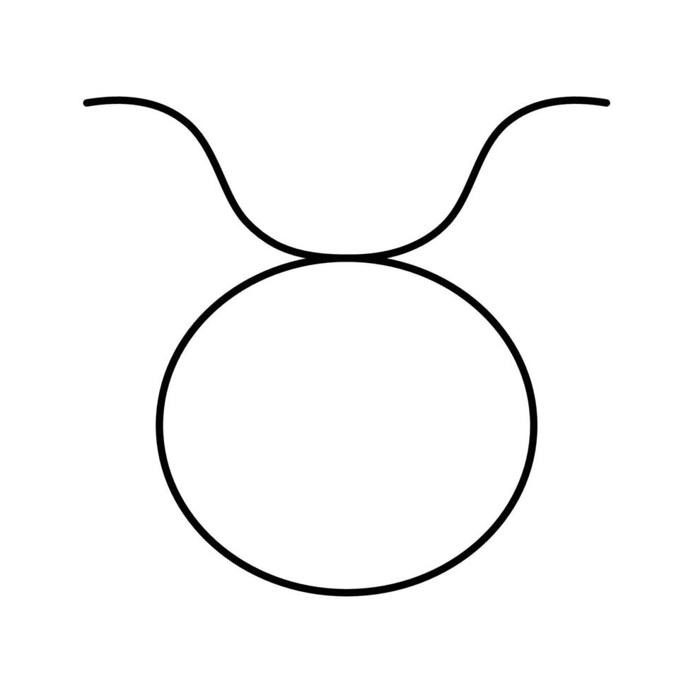 el zodíaco firmar es Tauro. editable vector icono en un minimalista estilo.