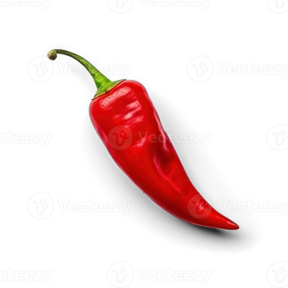 AI generated red chili pepper isolated on transparent background png