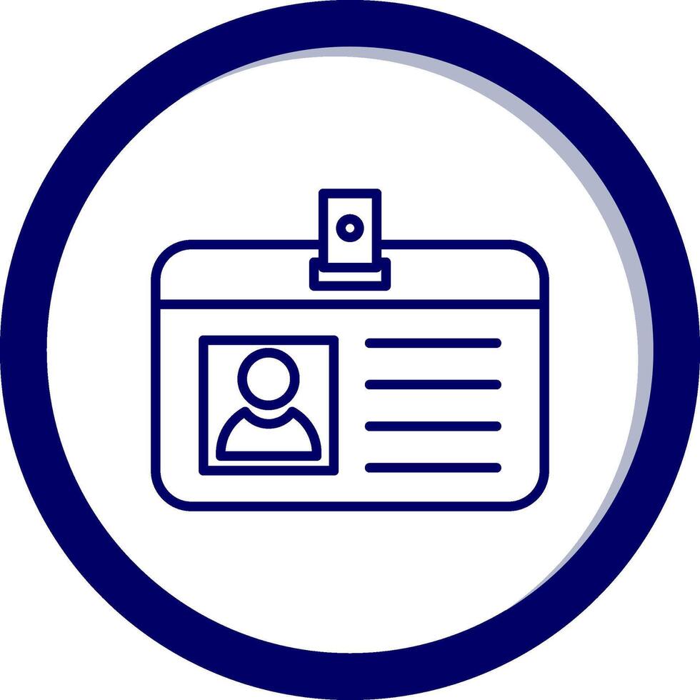 Identification Card Vecto Icon vector