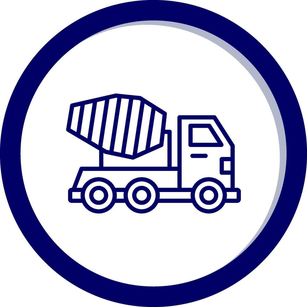 Mixer Truck Vecto Icon vector