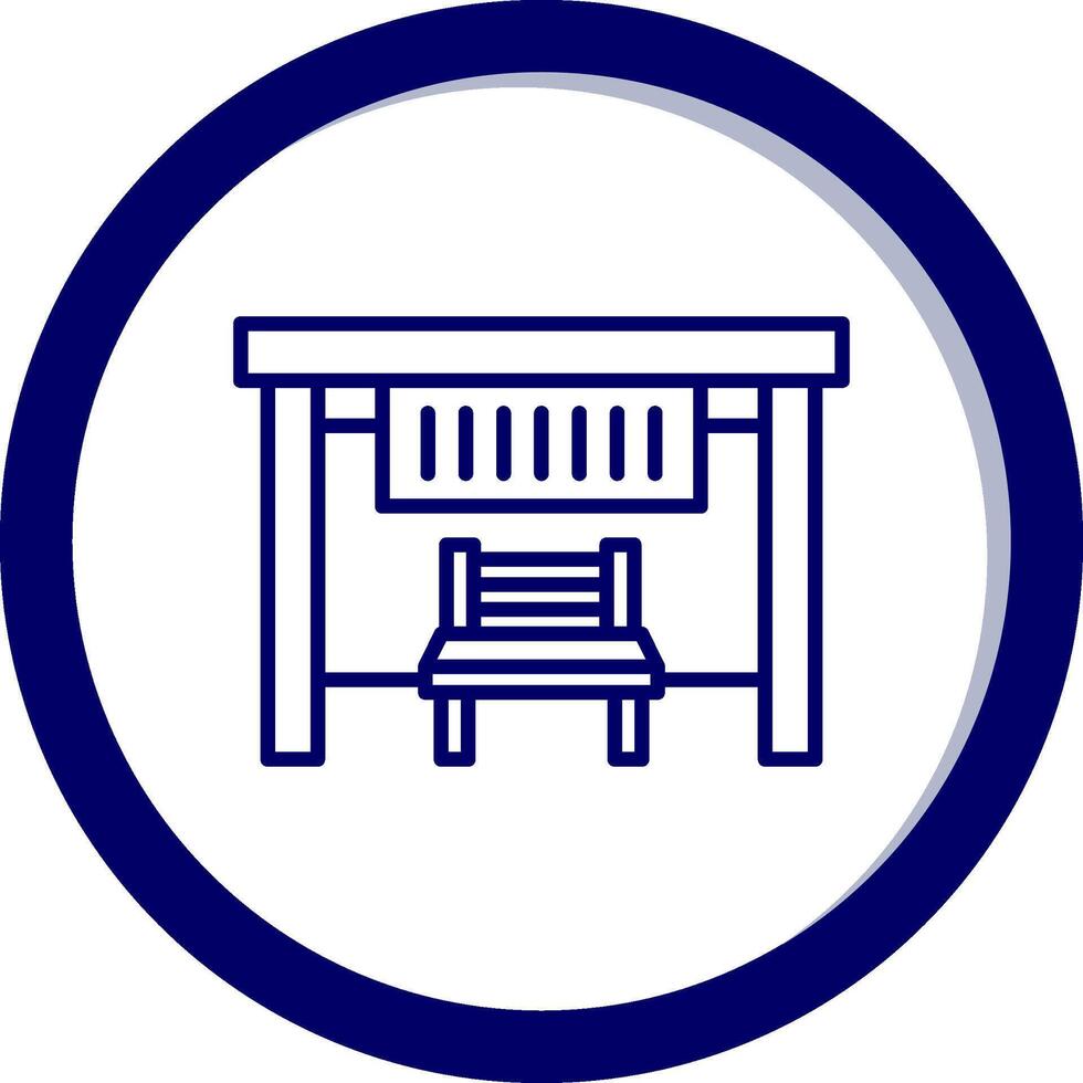 Bus Stop Vecto Icon vector