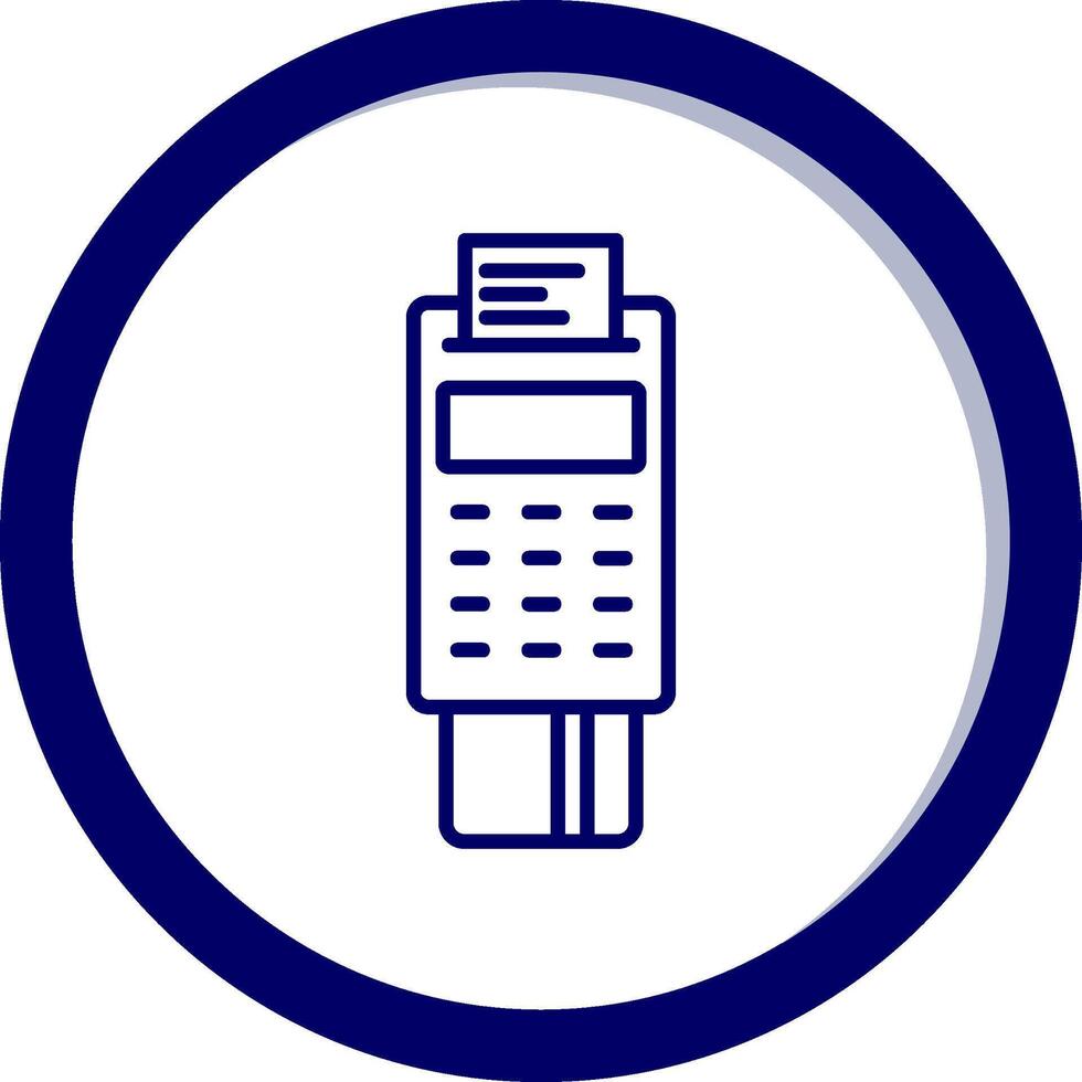 Pos Terminal Vecto Icon vector