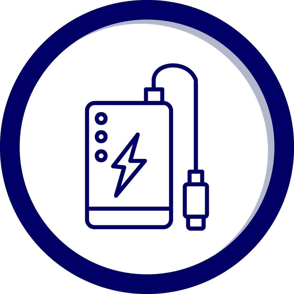 Power Bank Vecto Icon vector