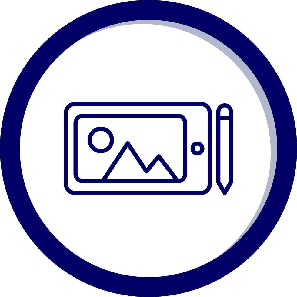 Graphic Tablet Vecto Icon vector